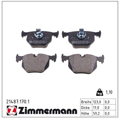 ZIMMERMANN 21487.170.1 Číslo výrobce: 21282. EAN: 4250238734949.
