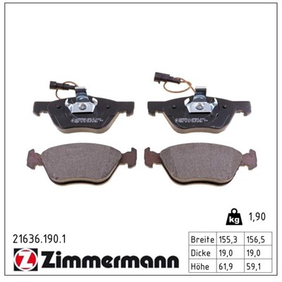 ZIMMERMANN 21636.190.1 Číslo výrobce: 21636. EAN: 4250238735472.
