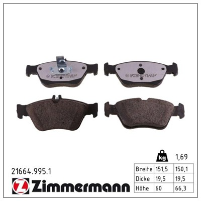ZIMMERMANN 21664.995.1 Číslo výrobce: 21664. EAN: 4250238778691.