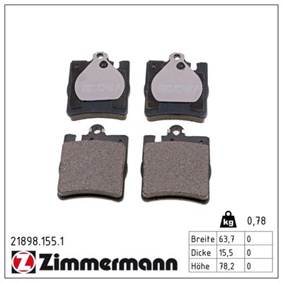 ZIMMERMANN 21898.155.1 Číslo výrobce: 21898. EAN: 4250238736349.