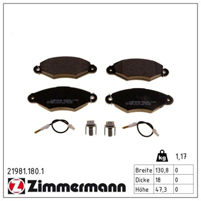ZIMMERMANN 21981.180.1 Číslo výrobce: 21980. EAN: 4250238736707.