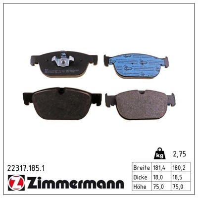 ZIMMERMANN 22317.185.1 Číslo výrobce: 22317. EAN: 4250238780557.