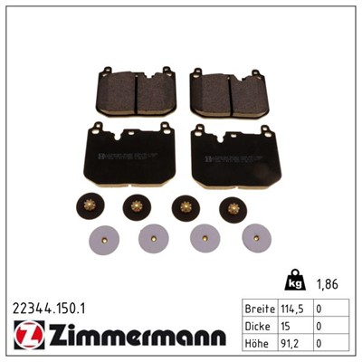 ZIMMERMANN 22344.150.1 Číslo výrobce: 22344. EAN: 4250238778103.