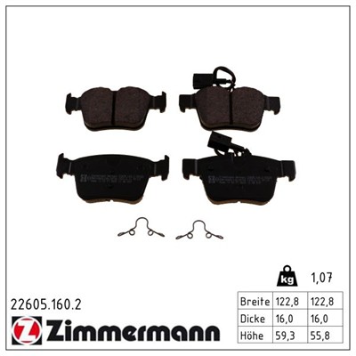 ZIMMERMANN 22605.160.2 Číslo výrobce: 22605. EAN: 4250238782148.