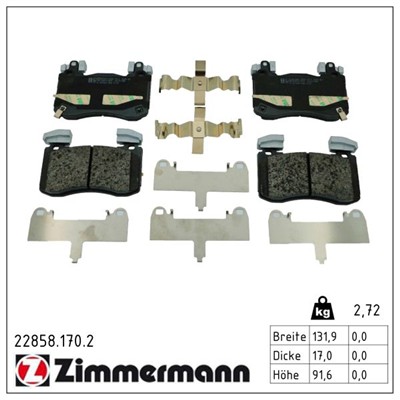 ZIMMERMANN 22858.170.2 Číslo výrobce: 22858. EAN: 4250238786283.