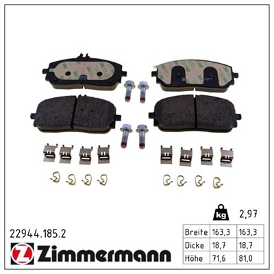 ZIMMERMANN 22944.185.2 Číslo výrobce: 22944. EAN: 4250238784579.