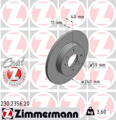 ZIMMERMANN 230.2356.20 EAN: 4250238762560.