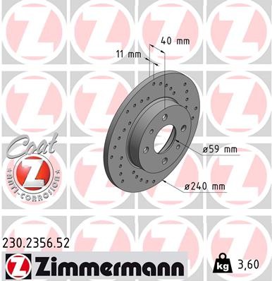 ZIMMERMANN 230.2356.52 EAN: 4250238750864.