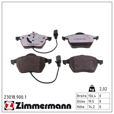 ZIMMERMANN 23018.900.1 Číslo výrobce: 20676. EAN: 4250238778721.