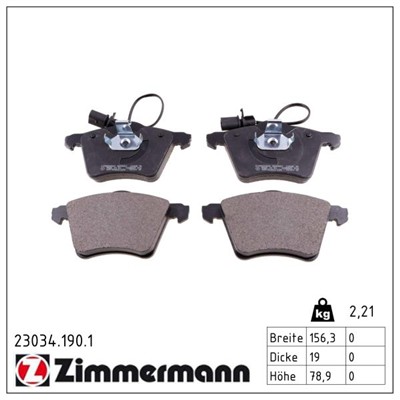 ZIMMERMANN 23034.190.1 Číslo výrobce: 23034. EAN: 4250238736851.