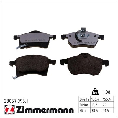 ZIMMERMANN 23057.995.1 Číslo výrobce: 23057. EAN: 4250238778738.