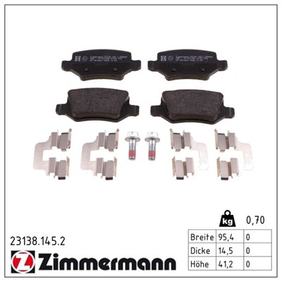 ZIMMERMANN 23138.145.2 Číslo výrobce: 23138. EAN: 4250238765813.