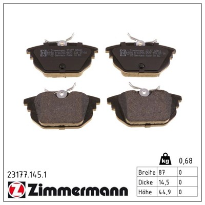 ZIMMERMANN 23177.145.1 Číslo výrobce: 23177. EAN: 4250238737360.