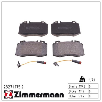 ZIMMERMANN 23271.175.2 Číslo výrobce: 23271. EAN: 4250238737674.