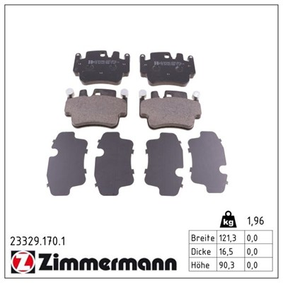ZIMMERMANN 23329.170.1 Číslo výrobce: 23329. EAN: 4250238737919.