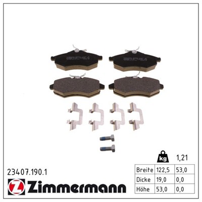 ZIMMERMANN 23407.190.1 Číslo výrobce: 23407. EAN: 4250238738190.