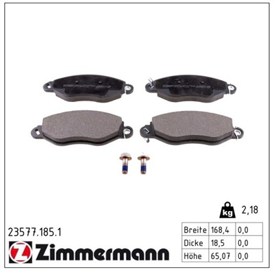 ZIMMERMANN 23577.185.1 Číslo výrobce: 23577. EAN: 4250238738800.