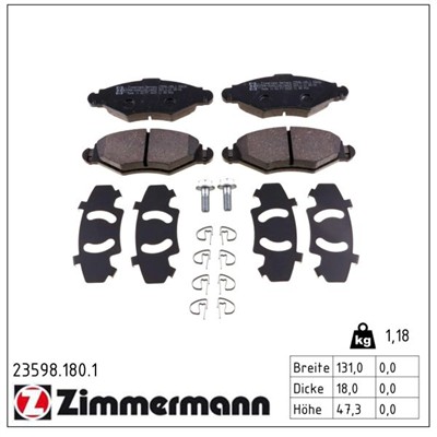 ZIMMERMANN 23598.180.1 Číslo výrobce: 23205. EAN: 4250238738909.