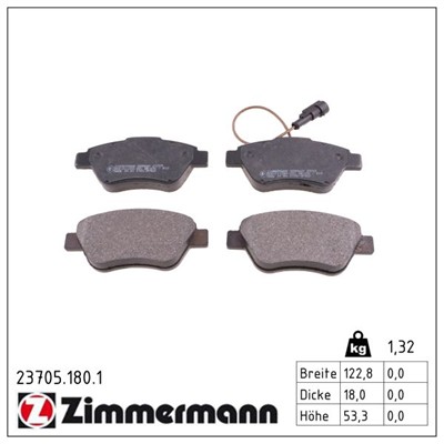 ZIMMERMANN 23705.180.1 Číslo výrobce: 23705. EAN: 4250238739241.