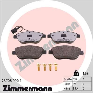ZIMMERMANN 23708.990.1 Číslo výrobce: 23708. EAN: 4250238779018.