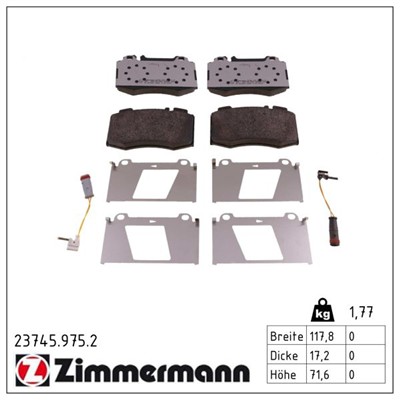 ZIMMERMANN 23745.975.2 Číslo výrobce: 23271. EAN: 4250238779063.