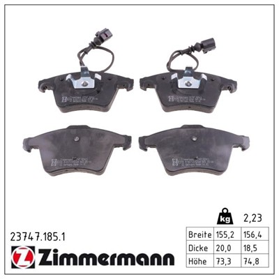 ZIMMERMANN 23747.185.1 Číslo výrobce: 23467. EAN: 4250238739432.