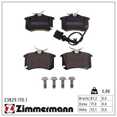 ZIMMERMANN 23829.170.1 Číslo výrobce: 23554. EAN: 4250238739708.