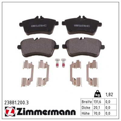 ZIMMERMANN 23881.200.3 Číslo výrobce: 23881. EAN: 4250238760504.