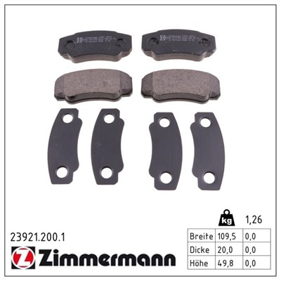 ZIMMERMANN 23921.200.1 Číslo výrobce: 23921. EAN: 4250238739906.