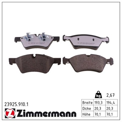 ZIMMERMANN 23925.910.1 Číslo výrobce: 23922. EAN: 4250238779148.