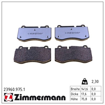 ZIMMERMANN 23960.975.1 Číslo výrobce: 23960. EAN: 4250238782711.
