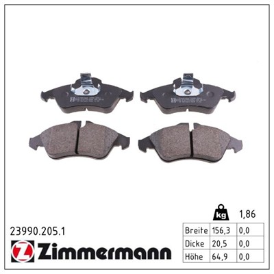 ZIMMERMANN 23990.205.1 Číslo výrobce: 23990. EAN: 4250238740100.