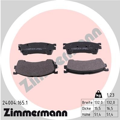 ZIMMERMANN 24004.165.1 Číslo výrobce: 24004. EAN: 4250238740148.