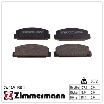 ZIMMERMANN 24045.130.1 Číslo výrobce: 24045. EAN: 4250238740230.