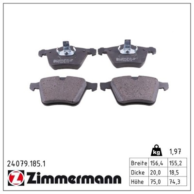 ZIMMERMANN 24079.185.1 Číslo výrobce: 24079. EAN: 4250238753988.