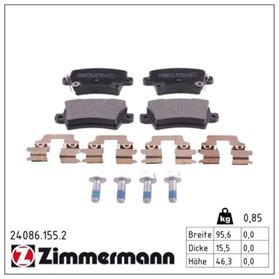 ZIMMERMANN 24086.155.2 Číslo výrobce: 24086. EAN: 4250238760474.