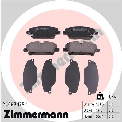 ZIMMERMANN 24087.175.1 Číslo výrobce: 24087. EAN: 4250238750222.