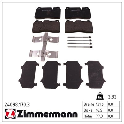 ZIMMERMANN 24098.170.3 Číslo výrobce: 24098. EAN: 4250238756972.