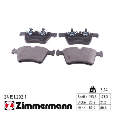 ZIMMERMANN 24151.202.1 Číslo výrobce: 24151. EAN: 4250238757788.