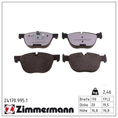 ZIMMERMANN 24170.995.1 Číslo výrobce: 24170. EAN: 4250238779247.