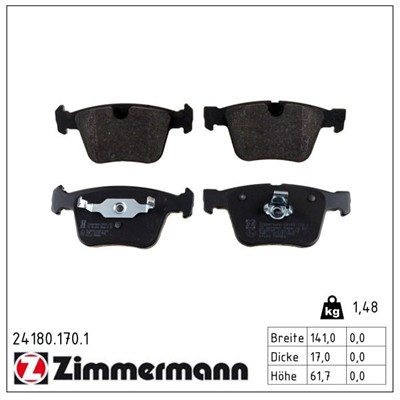 ZIMMERMANN 24180.170.1 Číslo výrobce: 24180. EAN: 4250238769156.
