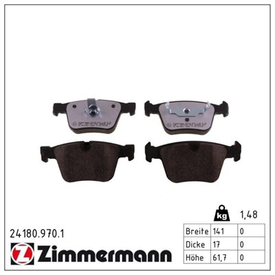 ZIMMERMANN 24180.970.1 Číslo výrobce: 24180. EAN: 4250238779278.