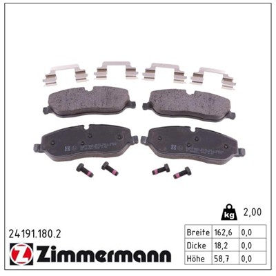 ZIMMERMANN 24191.180.2 Číslo výrobce: 24191. EAN: 4250238766032.