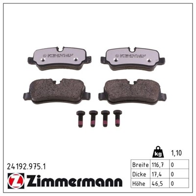 ZIMMERMANN 24192.975.1 Číslo výrobce: 24192. EAN: 4250238779285.