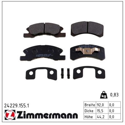 ZIMMERMANN 24229.155.1 Číslo výrobce: 24229. EAN: 4250238740490.