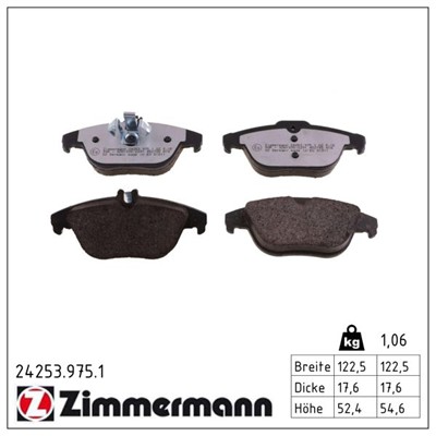 ZIMMERMANN 24253.975.1 Číslo výrobce: 24253. EAN: 4250238779292.