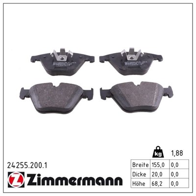 ZIMMERMANN 24255.200.1 Číslo výrobce: 23313. EAN: 4250238746546.