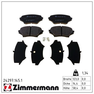 ZIMMERMANN 24297.145.1 Číslo výrobce: 24297. EAN: 4250238785125.