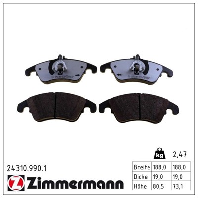 ZIMMERMANN 24310.990.1 Číslo výrobce: 24310. EAN: 4250238783312.