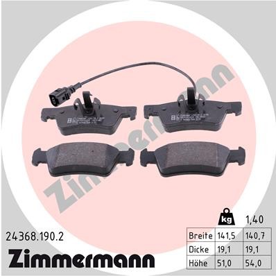 ZIMMERMANN 24368.190.2 Číslo výrobce: 24367. EAN: 4250238757771.